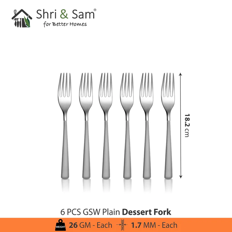 Shri &amp; Sam Jasmine Desert Fork set of 6 forks  JFCM-7718 - £13.01 GBP