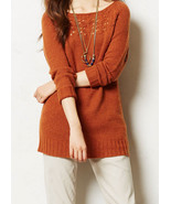 NWT ANTHROPOLOGIE DASHED POINTELLE TAUPE PULLOVER SWEATER by MOTH M - £47.95 GBP