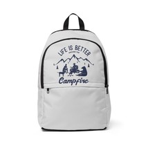 Unisex Canvas Backpack for School or Travel, Lightweight Waterproof with... - $53.56