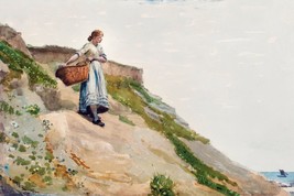 10990.Decoration Poster.Wall Room art.Winslow Homer painting.Girl with basket - £12.98 GBP+