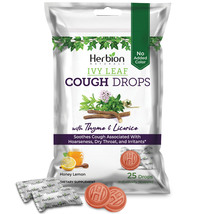 Herbion Naturals Cough Drops with Ivy Leaf,  25 Drops - Pack of 1 - $6.99