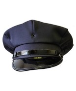 Police Cap / Police Hat / Deluxe / Cloth / 8 pt / Navy Blue - £23.72 GBP+