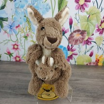 Wild Republic Kangaroo &amp; Baby Joey Plush 12&quot; Floppy Roo 2013 Stuffed Animal - £11.24 GBP