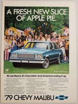 1979 Print Ad Chevrolet Malibu Classic Sedan Chevy New Slice of Apple Pie - $12.85