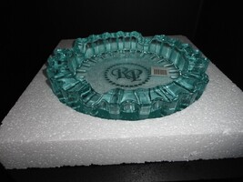 Luminoso  Teal / Blue Glass Ashtray by Rocky Patel 10" Diameter NIB image 12