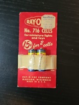Vintage Ray-O-Vac No. 716 Cells Batteries On Card---For Miniature Lights &amp; Toys - £31.14 GBP