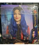 Disney Descendants 3 Evie Wig Costume Accessory - Blue - One Size Child  - £19.46 GBP