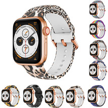 Soft Silicone Multicolor Band Compatible Apple Watch Series 9 8 7 6 5 4 ... - $8.95