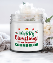 Counselor Christmas Candle - Merry Christmas To My Favorite - Funny 9 oz Hand  - £15.77 GBP