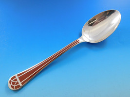 Talisman Sienna Brown by Christofle Silverplate Large Dinner Spoon 8 1/8&quot; France - £204.96 GBP