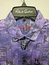 Robert Graham - Purple Colorful Long Sleeve - Men's Medium Button Down Classic image 7