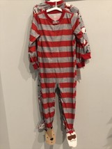 Carters Just One You 2 Footed Blanket Sleeper Holiday Pajamas Red 2 Piec... - £15.53 GBP