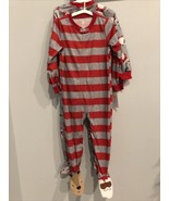 Carters Just One You 2 Footed Blanket Sleeper Holiday Pajamas Red 2 Piec... - £15.52 GBP