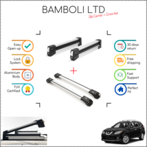 Bamboli 29.5&quot; Ski Carrier &amp; Silver Cross Bar Set For Nissan Rogue Sport 14-&gt;4pcs - $235.04