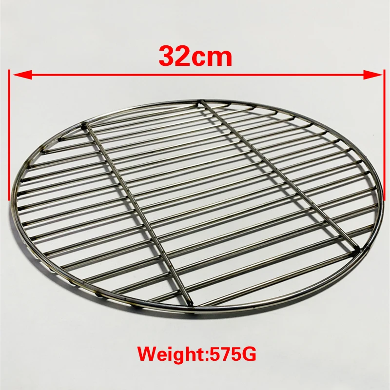 Stainless steel round barbecue BBQ grill net es ra grid round grate Steam net Ca - £182.37 GBP