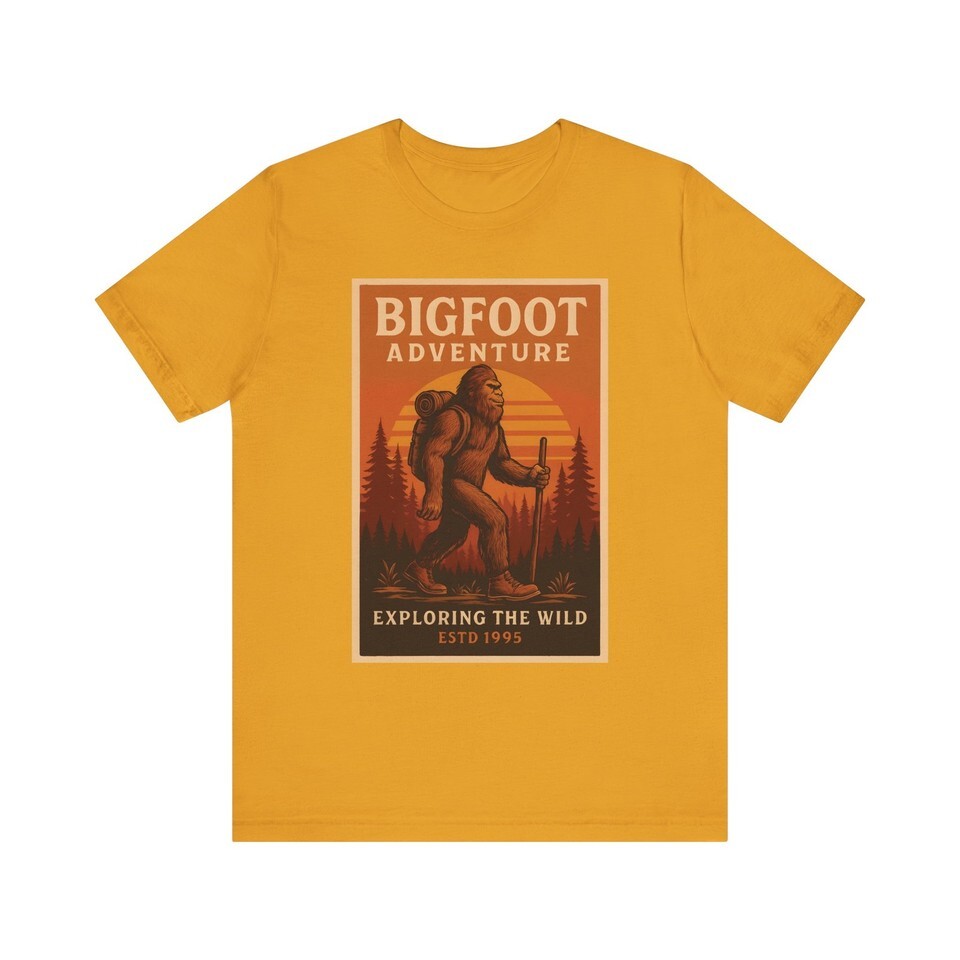 Bigfoot Adventure Tee, Explore the Wild Shirt, Outdoor Apparel, Nature Lover Item image 13
