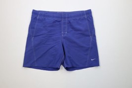 Vintage 90s Nike Mens XL Faded Travis Scott Mini Swoosh Lined Above Knee Shorts - £30.59 GBP