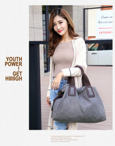KVKY Brand Women Bag Handbag Casual Canvas Crossbody Bags For Women Larg... - $37.99