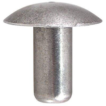 Metal Magery 1/4&quot; Diameter X 1/2&quot; Length Solid Aluminum Brazier Head Rivets, Pac - £18.10 GBP
