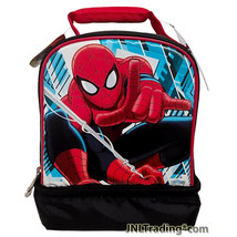 Thermos Marvel Spider-Man Double Compartment Soft Insulated Lunch Bag wi... - £19.66 GBP