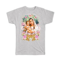 Our Lady Mary with Baby Jesus : Gift T-Shirt Catholic Virgin Mary Mother of God  - £14.06 GBP