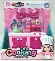 KITCHEN COOKING SET- OVEN/ UTENSILS/ FOOD;GIRL&#39;S MY LITTLE CHEF MINIATURE - £6.31 GBP