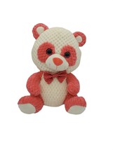 Kelly Toy Glitter Eye Plush Bear White Pink 15 Inches Stuffed Animal Chr... - £11.08 GBP