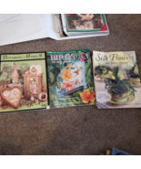 Lot 3 Craft Books Silk Flowers for Every Season Birds In The Garden Betw... - $46.38 CAD