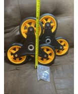 2x Stair Climbing Wheels Tri Wheels Shopping Cart Caster 12” Tall 6” Per... - $1,480.38 MXN