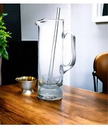 13&quot; Clear Lead Free Crystal Martini Pitcher And Stirrer - $6,059.58 MXN