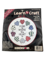 Dimensions Cross Stitch Home Is Where The Heart Is Beginner Level 6&quot; Rou... - $407.24 MXN