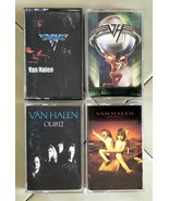 Lot (4) VAN HALEN Music Cassette Tapes:  self-titled, 5150, OU812, Balance - $24.40