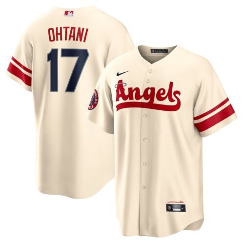 Primary image for Shohei Ohtani Los Angeles Angels Nike 2022 City Connect Replica Jersey Cream 17