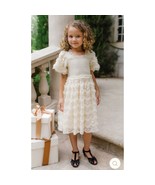 IVY CITY CO Mini Cloud Nine Sparkle Cream Smocked Sequin Tulle Dress Gir... - $1,824.27 MXN