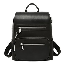 Women Bag Trend Cow Leather Casual Backpack Large Capacity Travel Rucksack For W - £91.90 GBP