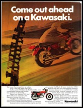 1972 Magazine Motorcycle Print Ad - KAWASAKI 500- MACH III A7 - $4.94