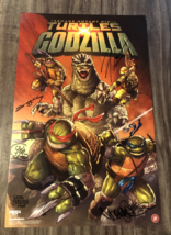 6X SIGNED GODZILLA TEENAGE MUTANT NINJA TURTLES NYCC EXCLUSIVE POSTER IDW - €63,94 EUR