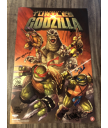 6X SIGNED GODZILLA TEENAGE MUTANT NINJA TURTLES NYCC EXCLUSIVE POSTER IDW - $104.20 CAD