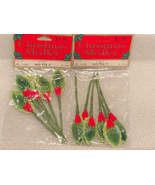 2 Packs Christmas Medley 3&quot; Holly Pick (2 Bags of 3&quot; Picks 12 Picks) *NE... - $189.87 MXN