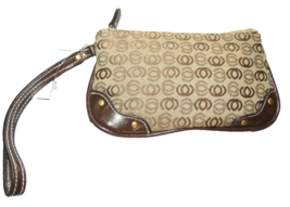 Minicci Women&#39;s Tan And Brown Wristlet Bag - $9.99