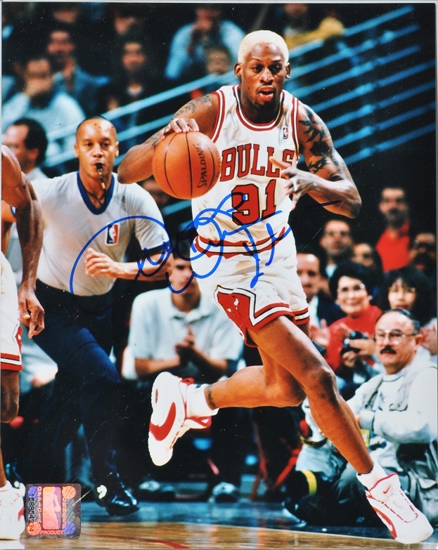 Primary image for DENNIS RODMAN Signed Photo - Pistons, Spurs, Bulls, L.A. Lakers, Dallas Maverick
