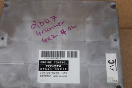 07 Toyota 4Runner 2WD 4.0L ECM ECU Engine Computer Immo Ignition Key 89661-35C10 image 3