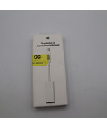 Genuine ✅ Apple A1433 Thunderbolt to Gigabit Ethernet Adapter - MD463ZM/A ✨ - £6.88 GBP