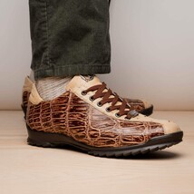 Hand painted big block alligator scales Sneaker Shoes Saulo Orix image 6