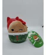 Squishmallows Gina the Gingerbread Mystery Squad Christmas Holiday Plush NEW 4" - £9.48 GBP