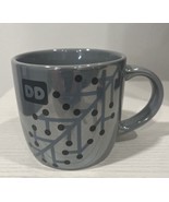 Dunkin Donuts Ceramic Winter Coffee Mug Lt. Gray Pearlescent Snowflake 2... - $16.95