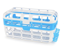 Munchkin High Capacity Dishwasher Basket, Load Nipples Easily, Blue White - £14.92 GBP
