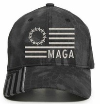 Donald Trump Hat Besty Ross Full Flag MAGA Hat Kryptek Typhoon USA300 Flag Brim - £19.11 GBP