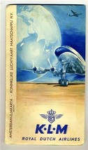 KLM Royal Dutch Airlines Route Map Amsterdam to Djakarta Batavia 1940&#39;s - £97.11 GBP