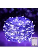 Led Fairy Lights Battery Operated, 16.4FT LED UV Black Lights, Flexible - £4.77 GBP